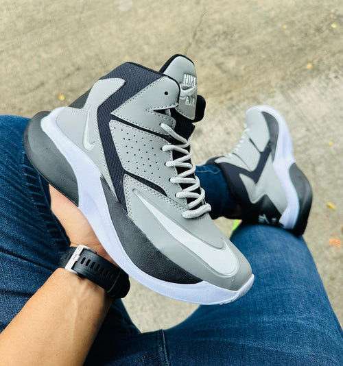 Gray helmet for bikers