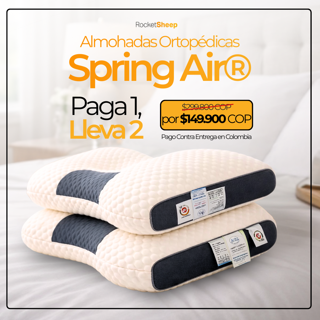 Par de Almohadas Cervical Pro |Spring Air®|